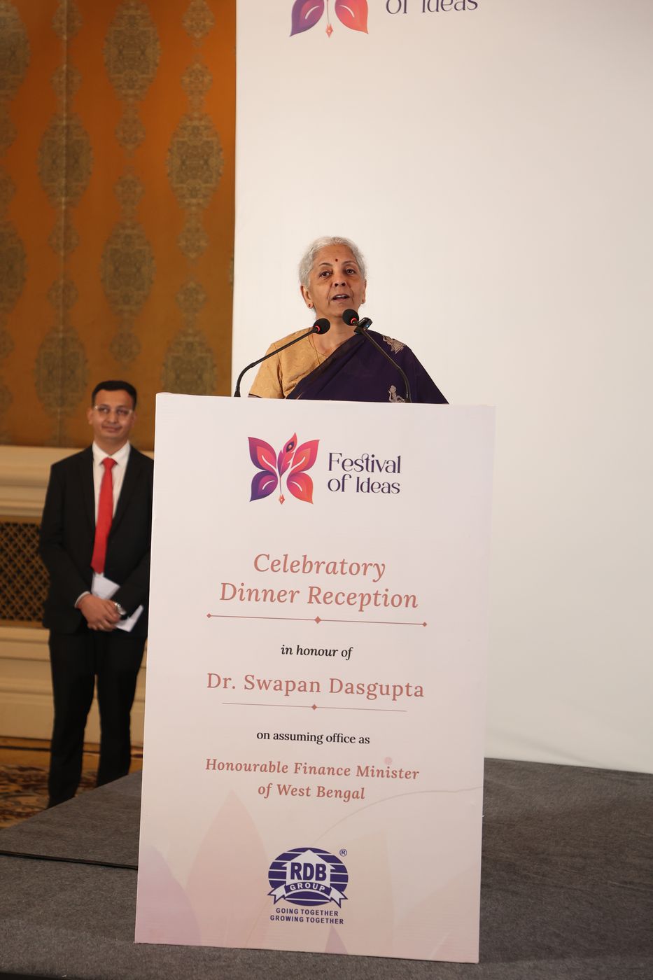 Keynote at the Festival of Ideas podium