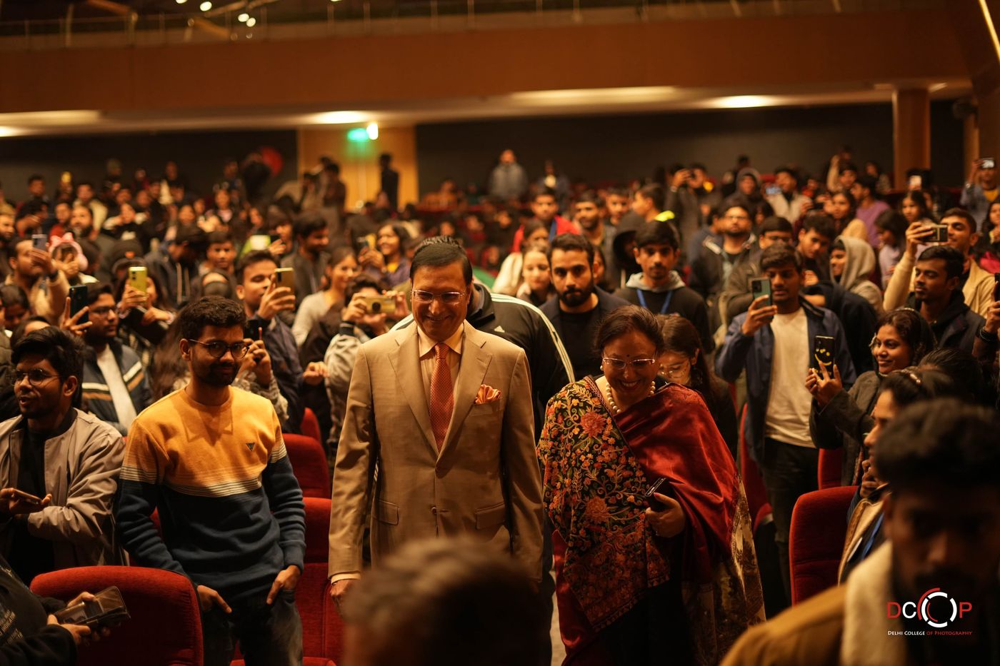 Guests walking through the audience